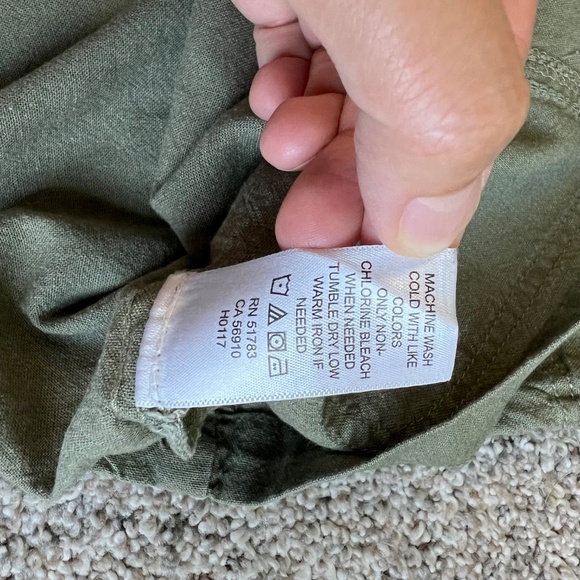 Maurice's Army Green Utility Jacket with Gray Jersey Hood, Size Small - Picture 7 of 10